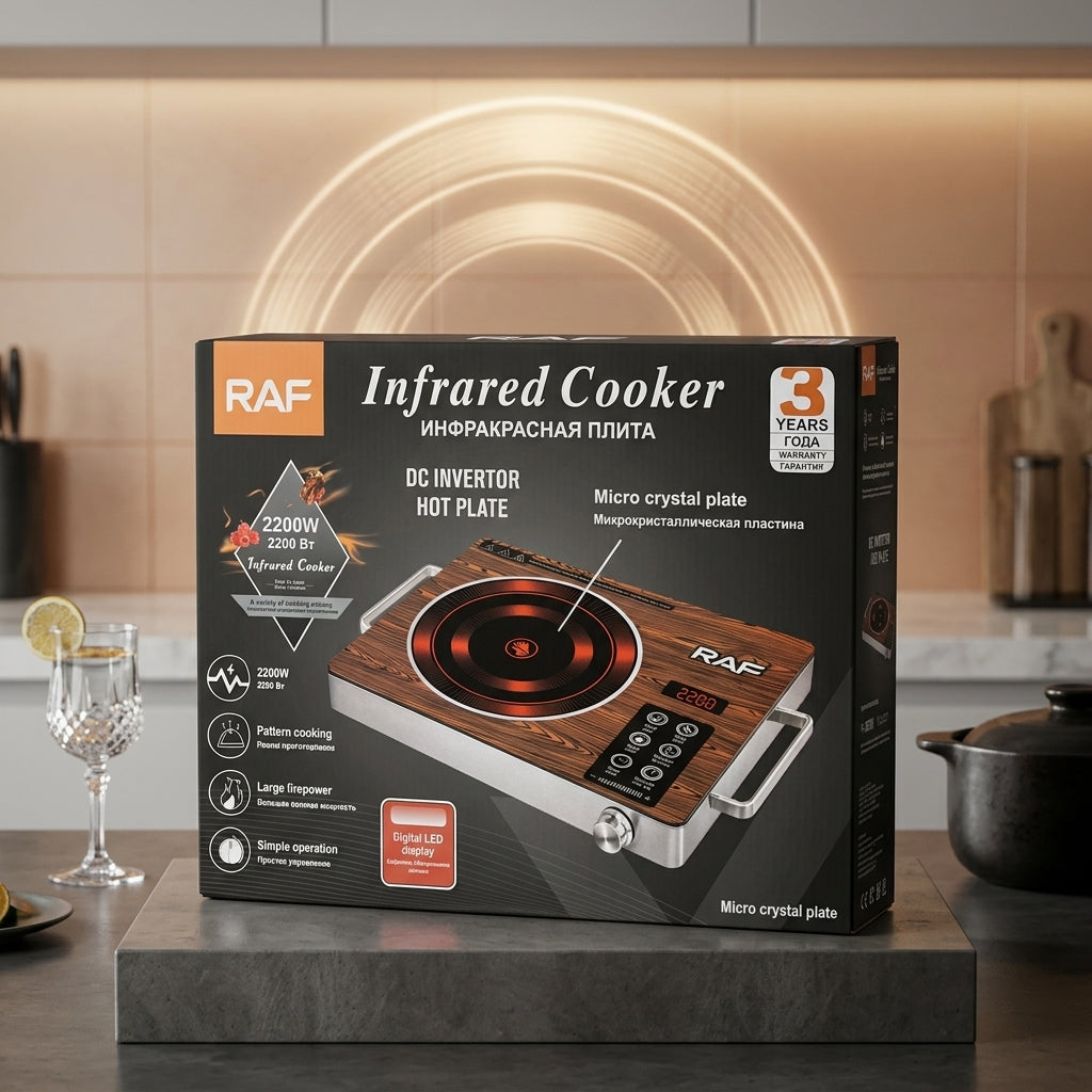RAF infrared Cooker 2200 watts Electric Stove with Fast Heating
