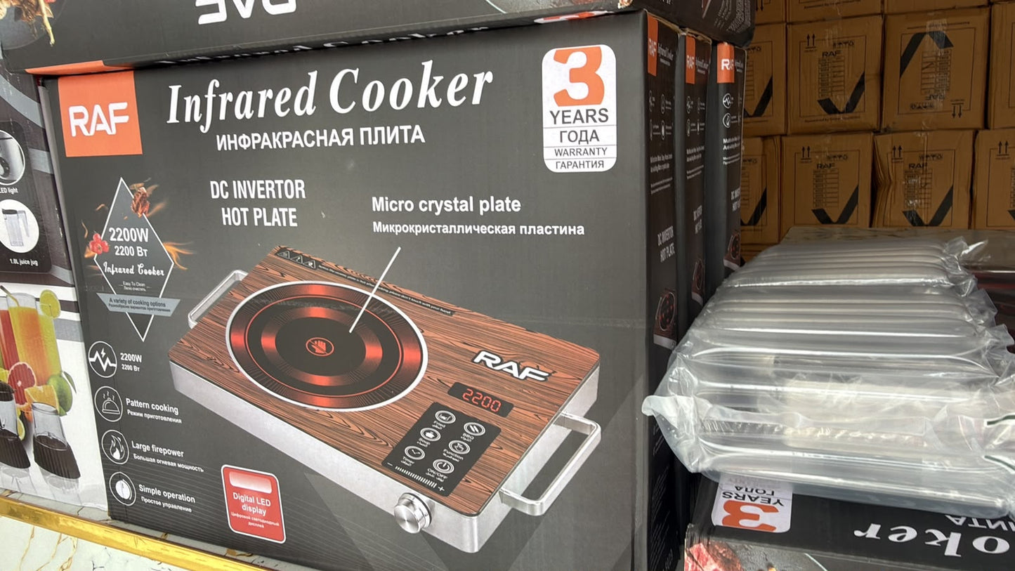 RAF infrared Cooker 2200 watts Electric Stove with Fast Heating