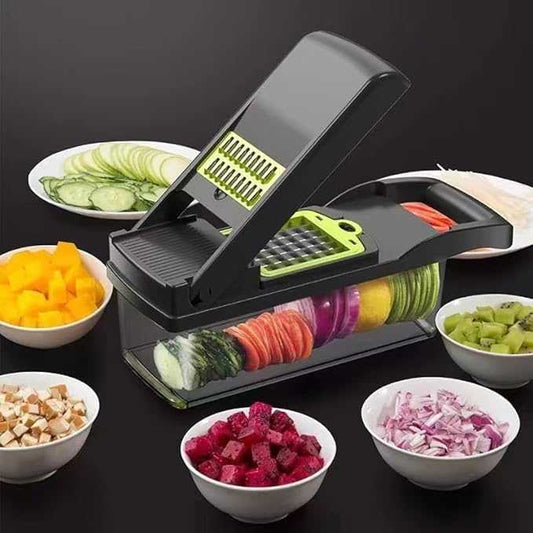16-in-1 Vegetable Cutter – Multifunctional Chopper & Mandoline Slicer