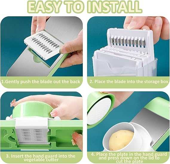 5 in 1 Multifunctional High-Quality Vegetable & Fruit Slicer Effortless Kitchen Gadget Manual Vegetable Slicer Cutter