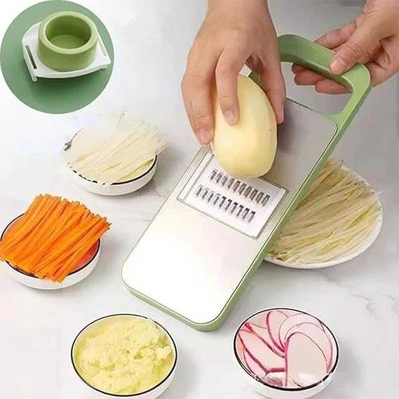 5 in 1 Multifunctional High-Quality Vegetable & Fruit Slicer Effortless Kitchen Gadget Manual Vegetable Slicer Cutter
