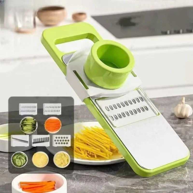 5 in 1 Multifunctional High-Quality Vegetable & Fruit Slicer Effortless Kitchen Gadget Manual Vegetable Slicer Cutter